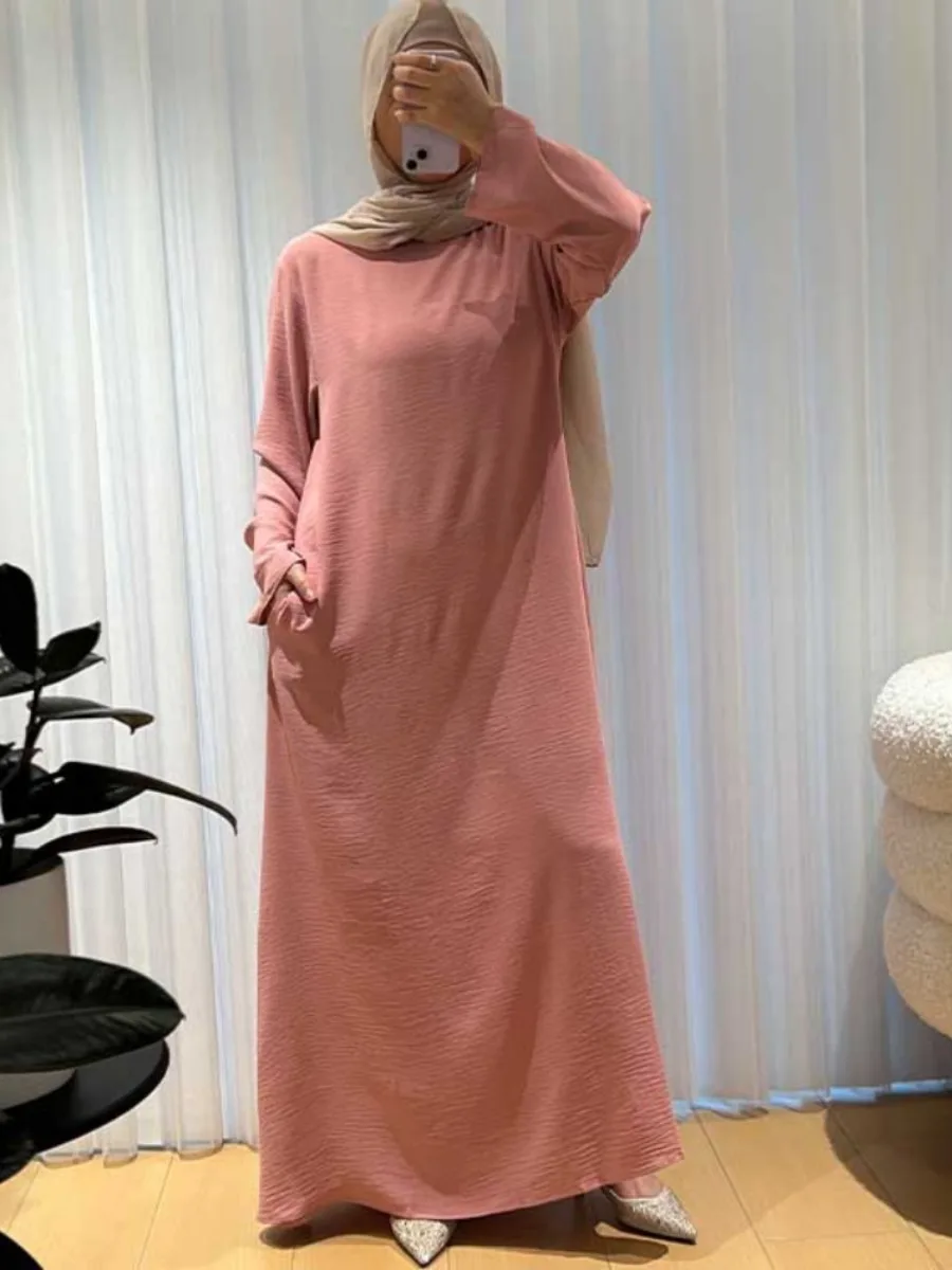 Eid Muslim Abaya for Women Dresses Jalabiya Modest Arab Long Robe Ramadan Morocco Dubai Abayas Kaftan Islam Saudi Vestidos 2024