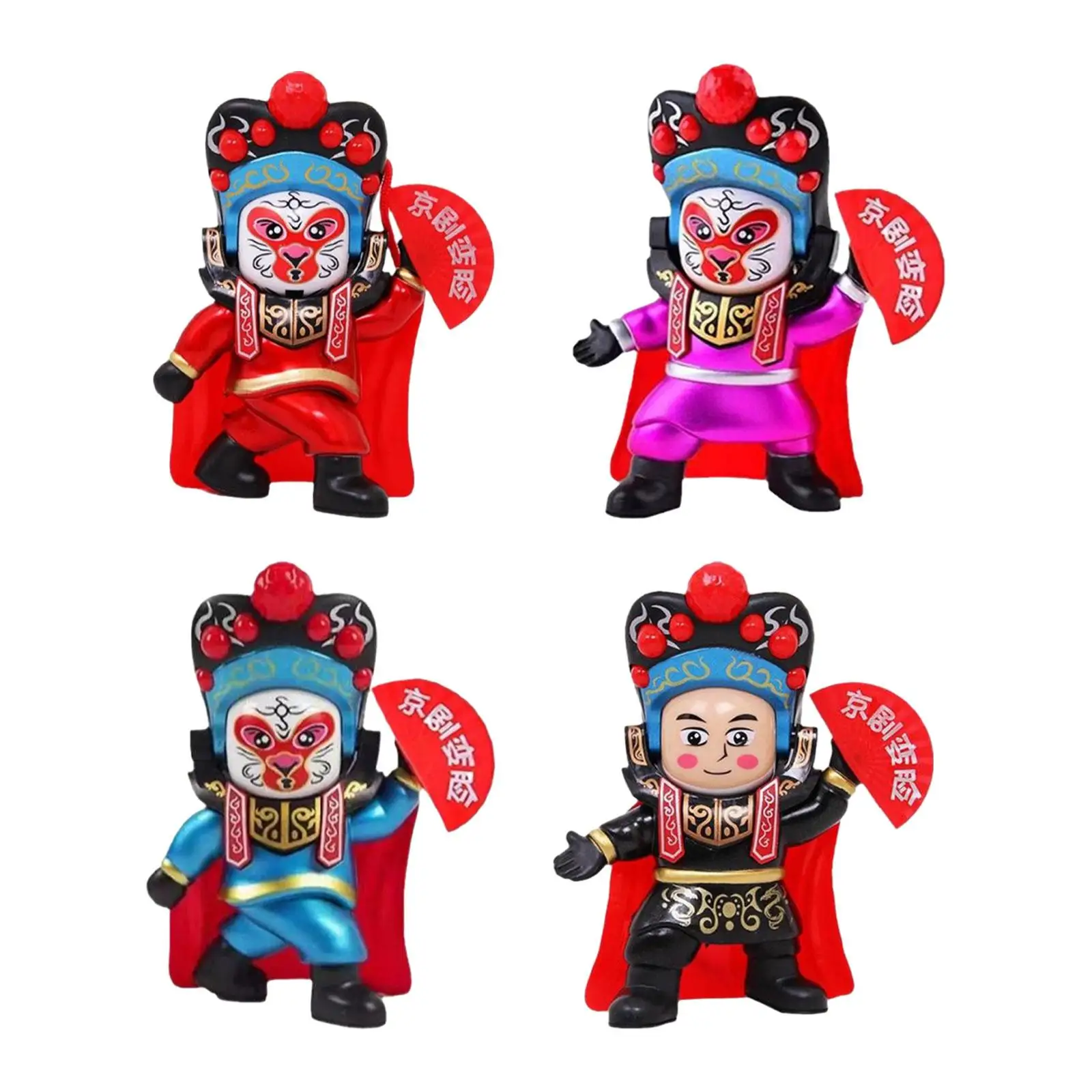 Chinese Face Changing Figures Press to Change Face Portable Lightweight Chinese