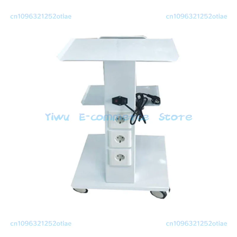 NEW Dental Trolley 3 Shelves Metal Mobile Medical Tool Cart Built-in Socket BB