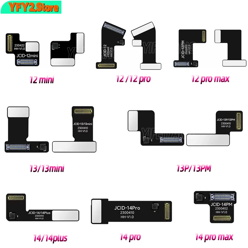 

JC Tag on Rear Camera Repair FPC Flex Cable for iPhone 12-14PM Pop-up Window Problem Repair FPC Cable Non Removal Free Soldering