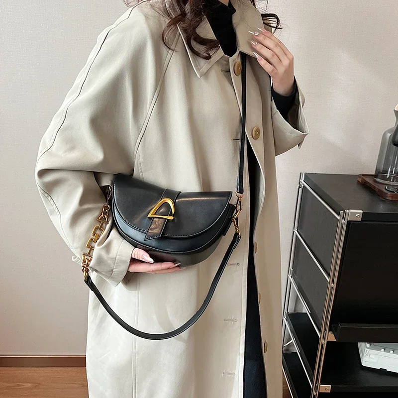 LEFTSIDE Fashion Women Small Handbags and Purses 2023 Winter Luxury Pu Leather Crossbody Bags 2023 Trend Shoulder Bags