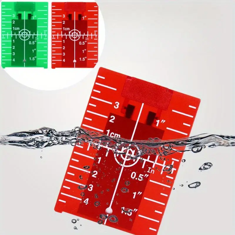 1PCS Inch Cm Laser Target Card Plate for Green Red Laser Level 10 5cm X 7 4cm Compatible with Line Lasers