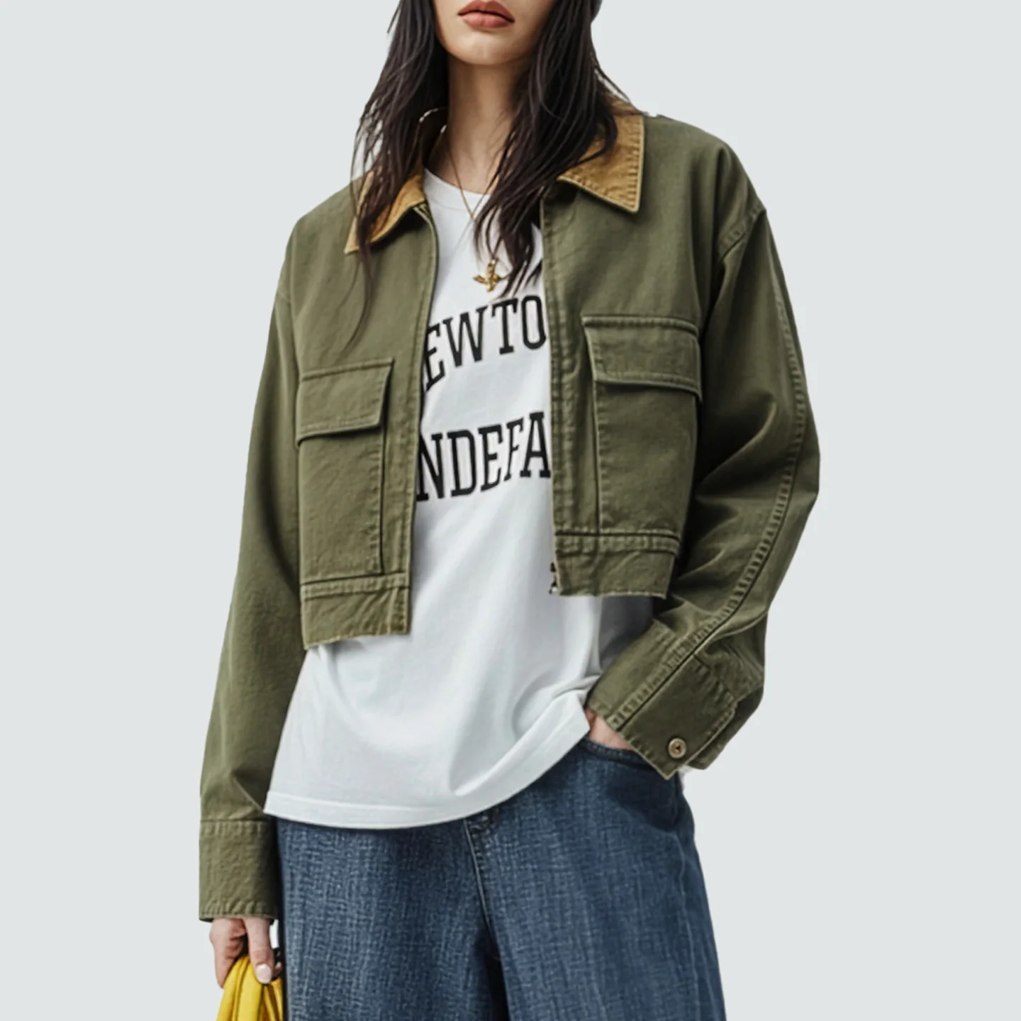 

Maden Женская осенняя куртка сафари в стиле сафари с цветными блоками, рабочая одежда с отложным воротником, винтажная очаровательная верхняя одежда