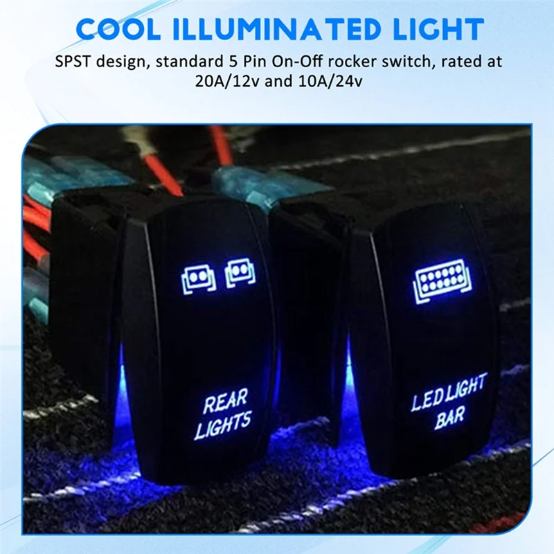 

X39A-LED Light Bar Rocker Switch Toggle Switch Rear Lights Rocker Switch Rocker Switch Dual USB Power Charger