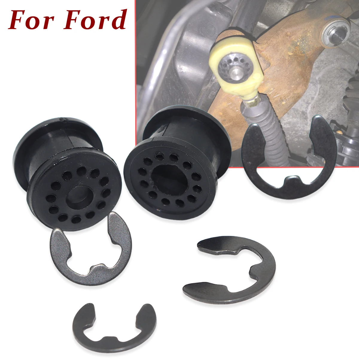 

6Pcs Manual Shift Cable Bushing Repair Sleeve For Ford Fiesta 2002-2008 MT Selector Link Lever End Rod Pivot Rubber Bushing Kit