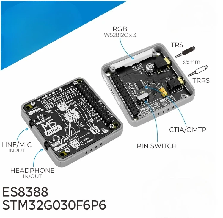 ES8388 audio interaction expansion module, audio codec