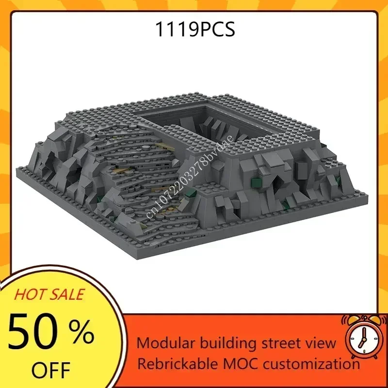 Medieval 3D Baseplate Castle Model Kit Modular MOC Customizable Street View Creative Architecture Assembly Educational Toy Kids