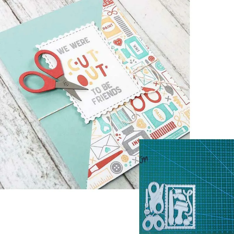 Scissors tool Kitchen supplies metal cutting dies Scrapbooking paper craft knife mould blade punch template Embossing stencils