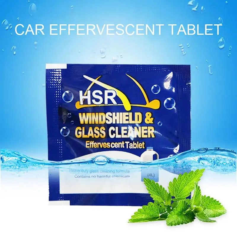 Car Windshield Wiper Tablets Automobile Solid Fluid Tablets For Windscreen Washer Vehicle Windshield Cleaning Supplies For