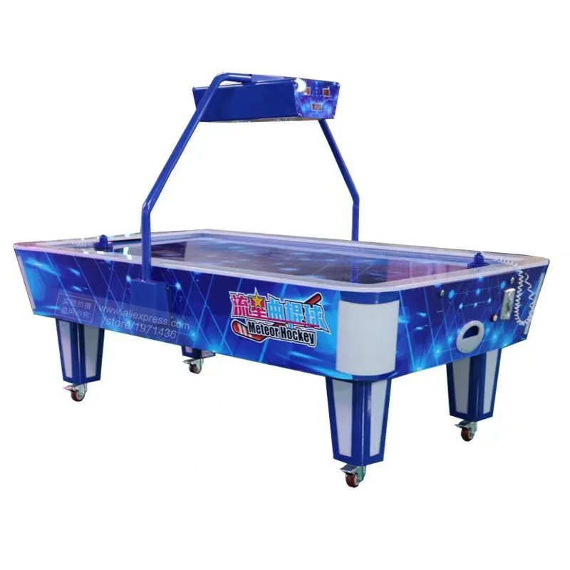 

2024 New Design Adults Meteor Air Hockey Puck Game Table Shopping Malls Amusement Room Center Token Coin Operated Arcade Machine