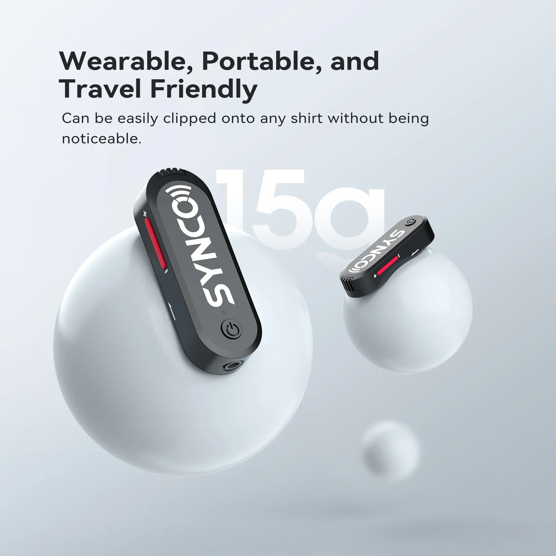 SYNCO G3 Pro 2.4GHz 3 Channels Wireless Microphone with Touch Screen 200m Range Lossless Audio for Camera/iPhone/Live Streaming