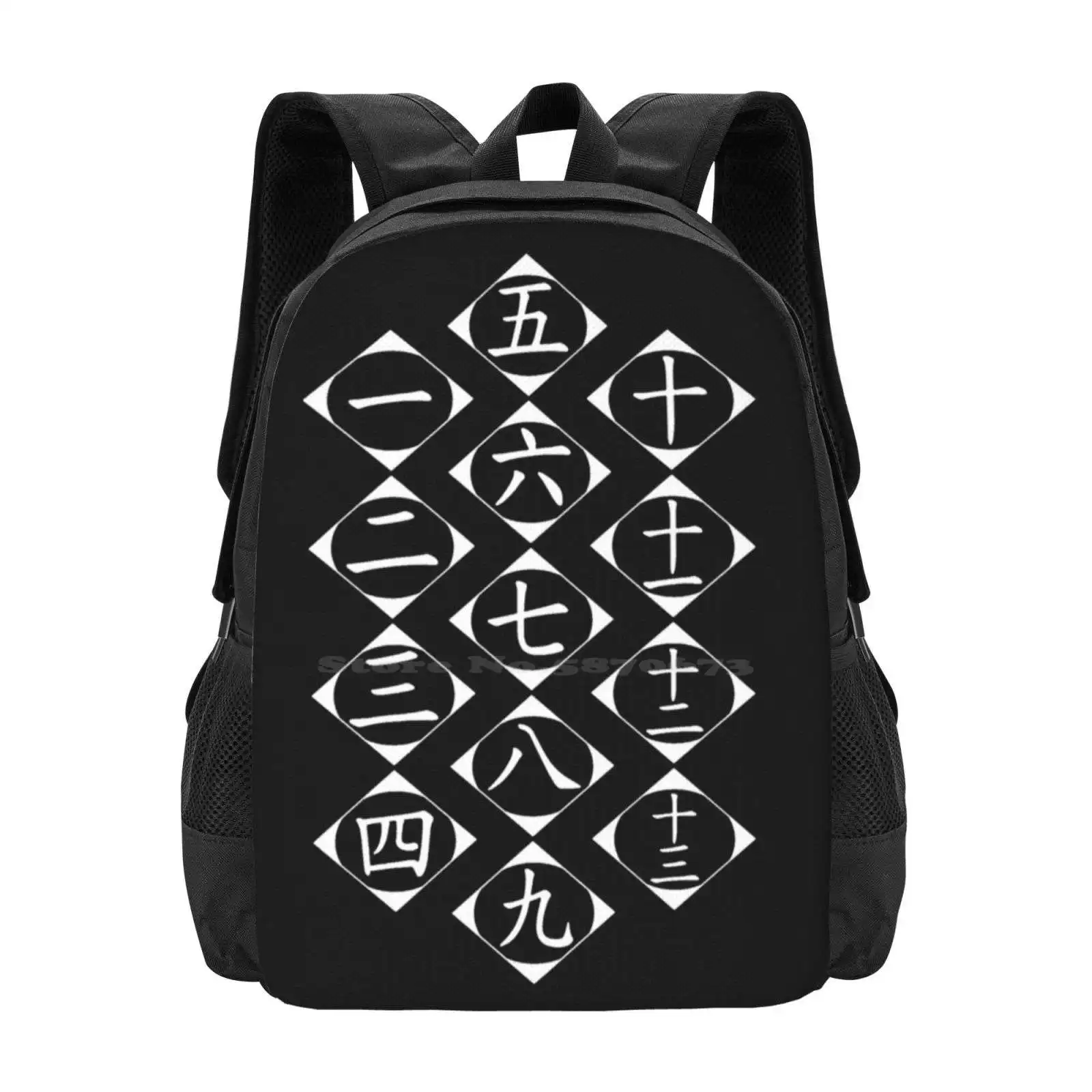 Gotei 13 All Divisions New Arrivals Unisex Bags Student Bag Backpack Bleach Gotei 13 Bleach13 Bleach Divisions Bleach Anime