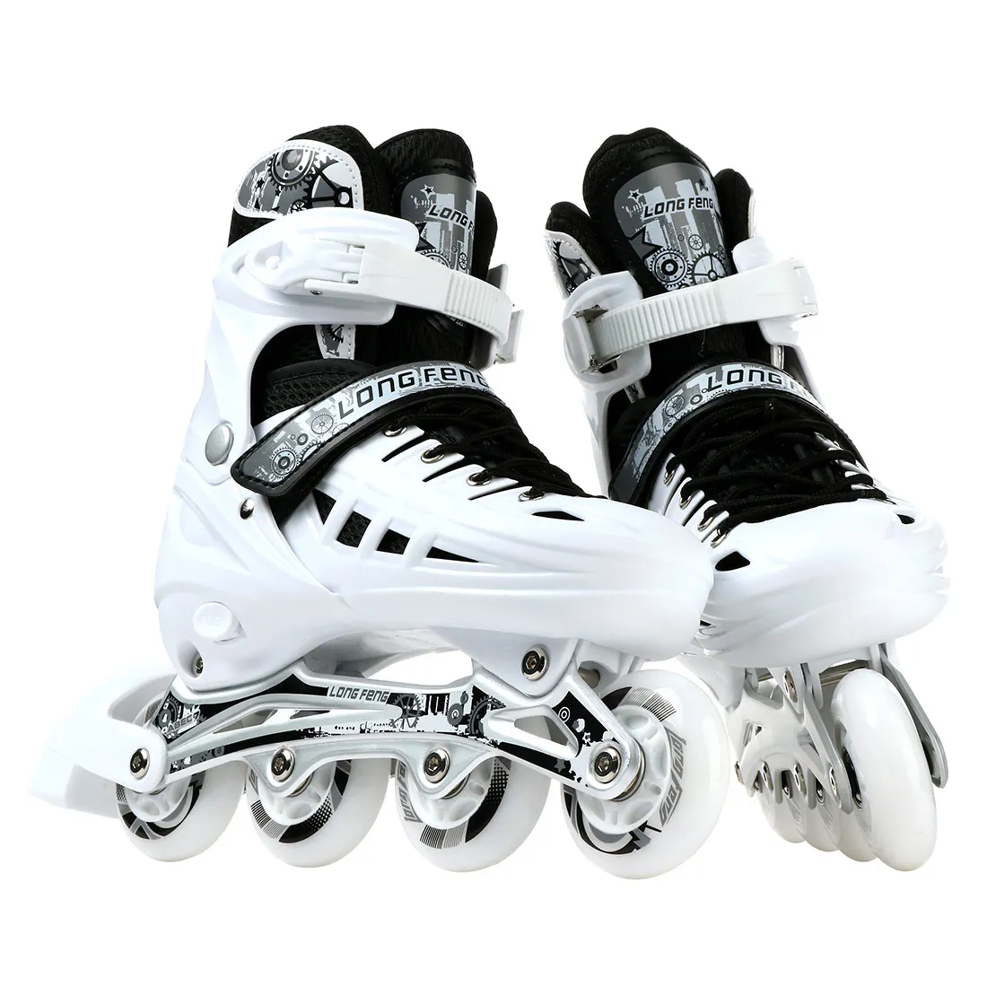 Adjustable Roller Skates Shoes 4-Wheel Flashing Wheels Professional Inline Skate Shoes For Adult Men Wonmen Racing Speed Skating