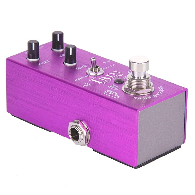 IRIN Guitar Effector Electric Guitar Fuzz Effector Chorus Professional Single Block Small Effector Brushed Fuchsia