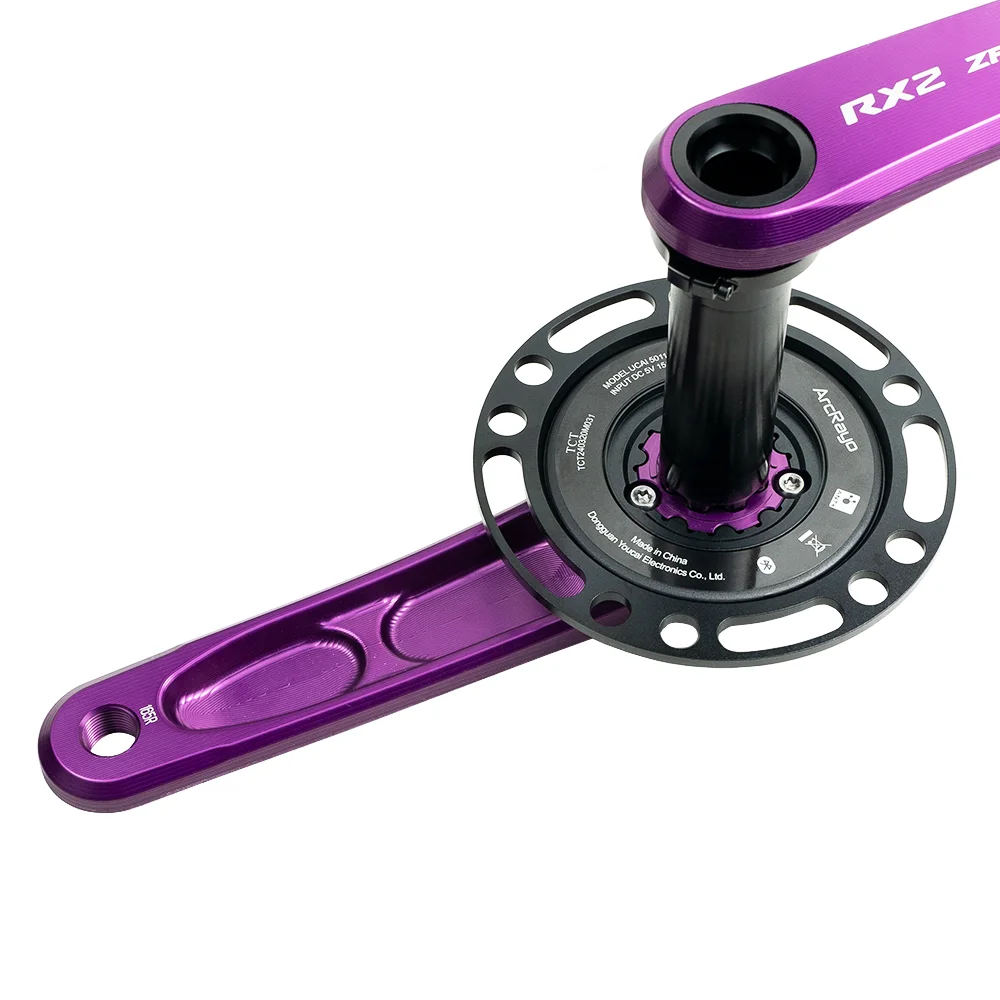 ZRACE RX2 Power Meter Crank, zeer nauwkeurige volledige CNC, DUB trapas, Power Crank, compatibel met zowel 110 BCD 4-arm / 5-arm