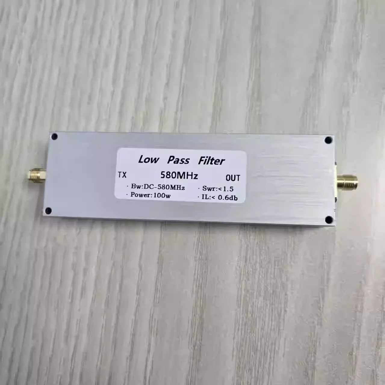 LPF-580M-100WSMA low-pass filter Filter out clutter harmonics SMA mother base
