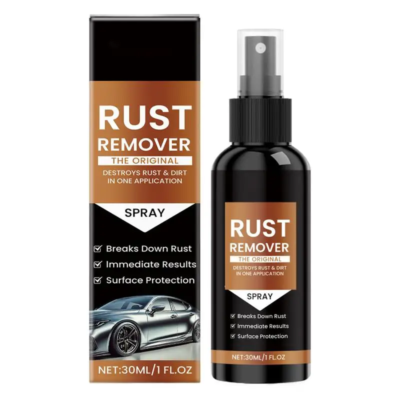 Car Rust Remover Rust Converter Spray For Auto 30ml Car Metal Stain Cleaner Long-Lasting Protection Automotive Care Supplies