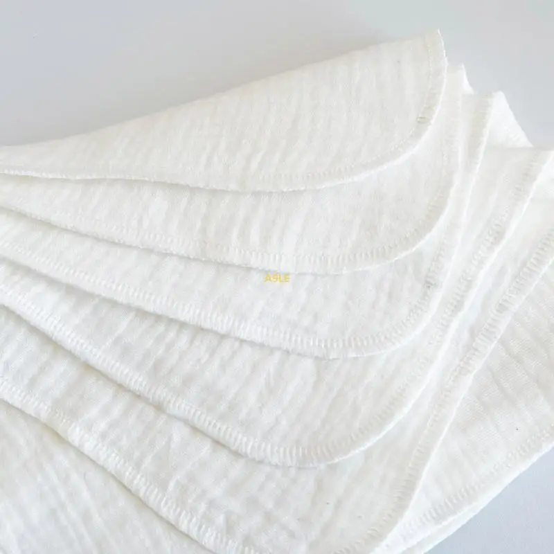 

4 Layers Baby Wiping Towel Cotton Saliva Wipes Strong Absorbents Face Towel
