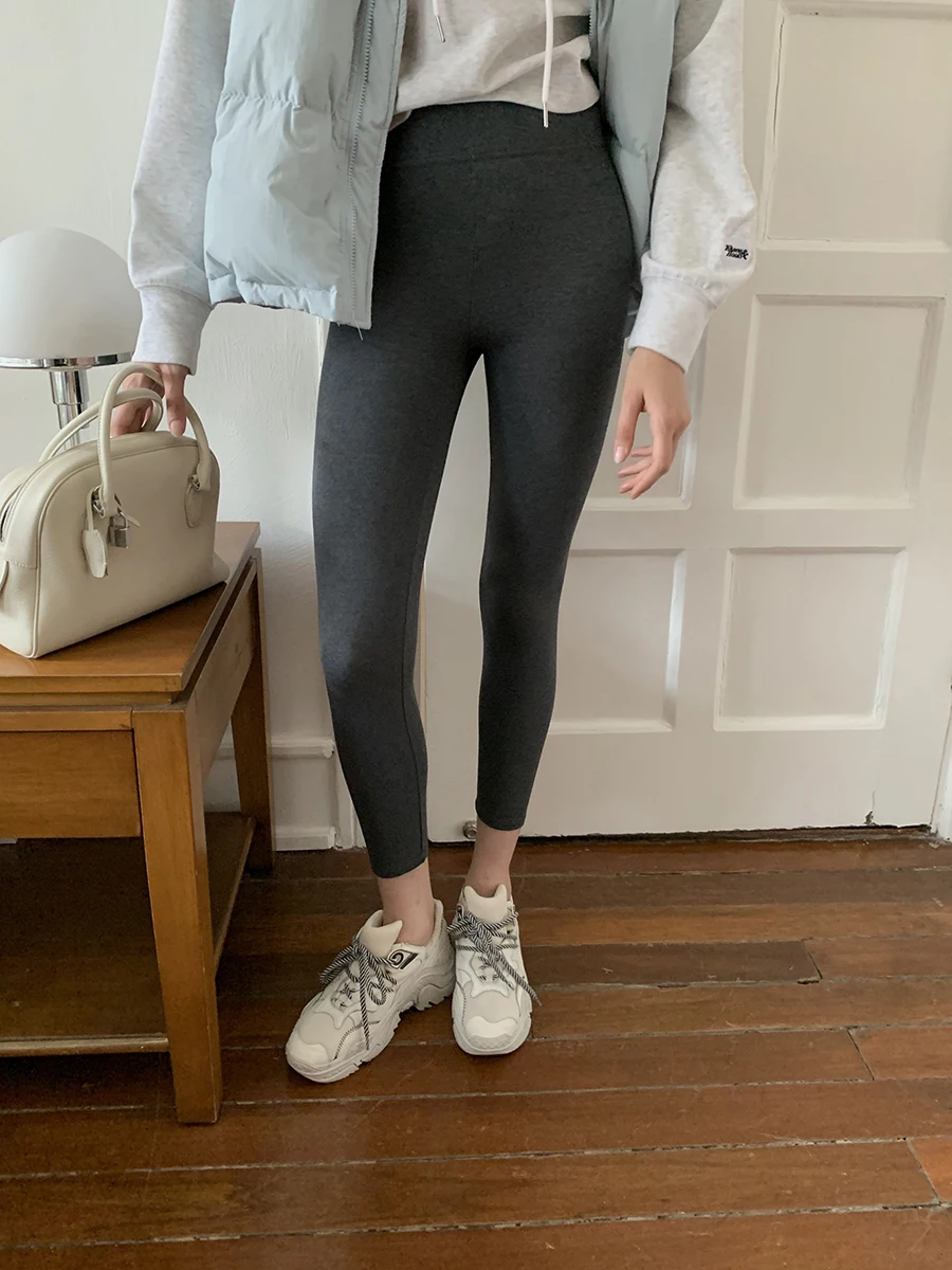 

Elastic Cotton Women's Pants Micro-prure Not Tightening Autumn Winter Outerwear Silk Blend Comfortable a Leggings