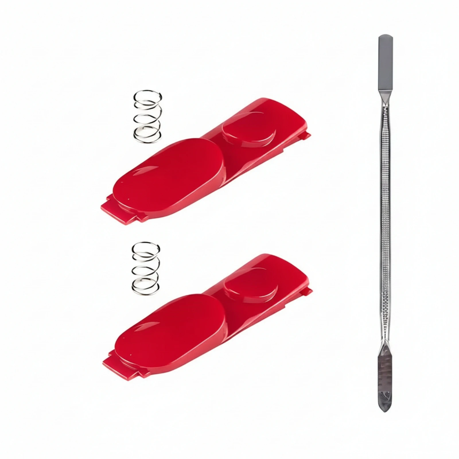 3 Pieces Clip Latch Tab Button Easy to Install Latch Button with Spring Replacement Part Practical Strong