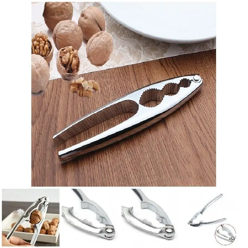 Hot Sale Zinc Alloy Quick Walnut Cracker Nutcracker Sheller Nut Opener Kitchen Accessories Tool Walnut Clip Kitchen Tools Gadget