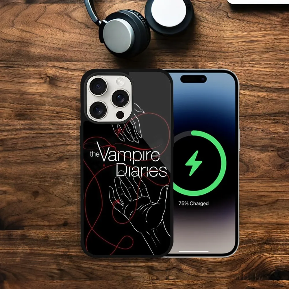 TV The V-Vampire Diaries Phone Case For iPhone 11 13 12 14 15 Plus Max Pro Magsafe Magnetic Wireless Charging shell