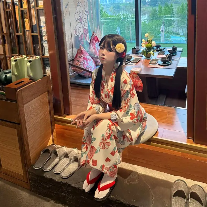 

Kimono Women Japanese Traditional Yukata Haori Kimonos Cosplay Blouse Gown Female Summer Fashion Photography Clothes Party Dress