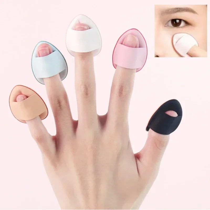 5-10pcs Mini Size Makeup Sponge Concealer Foundation Puff Air Cosmetic Cushion Sponge Finger Makeup Wet Dry BB Cream Applicator