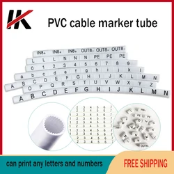 freeshipping 1000pcs each number print Cable Marker Cable marking tags Cable markers stickers number Cable Wire Markers