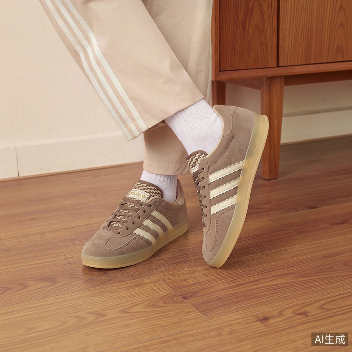 Adidas genuine clover women's retro durable and cushioned casual shoes KI7174