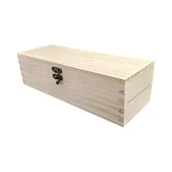 Wooden Box with Hinged Lid Gift Packaging Box Storage Case Wood Storage Box for