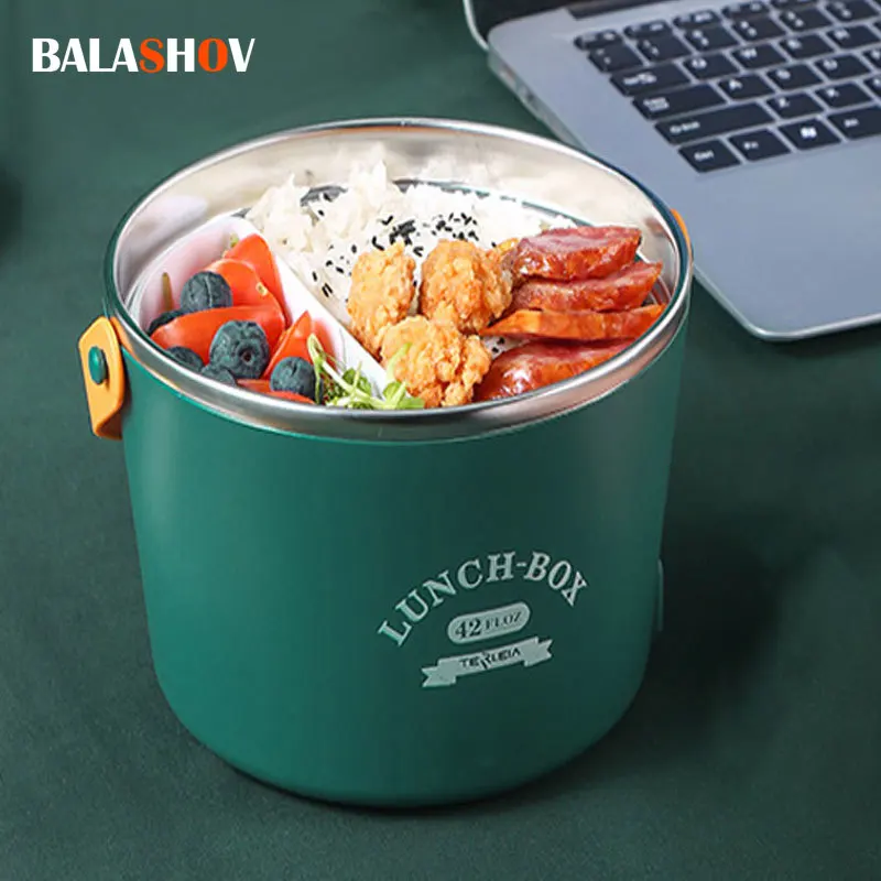 Lunch Boxes Heated Bento Box 220V Lunch Box Set Lunch Boxes Heated Lunch Box Heater for Food Container Storage EU Plug