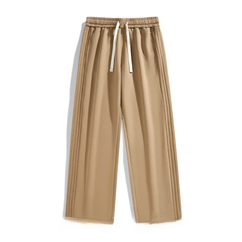 

American Sle Casual Bla Men's Loose Straight Leg Pants Autumn Faion Brand Dragging Long Trousers for Men
