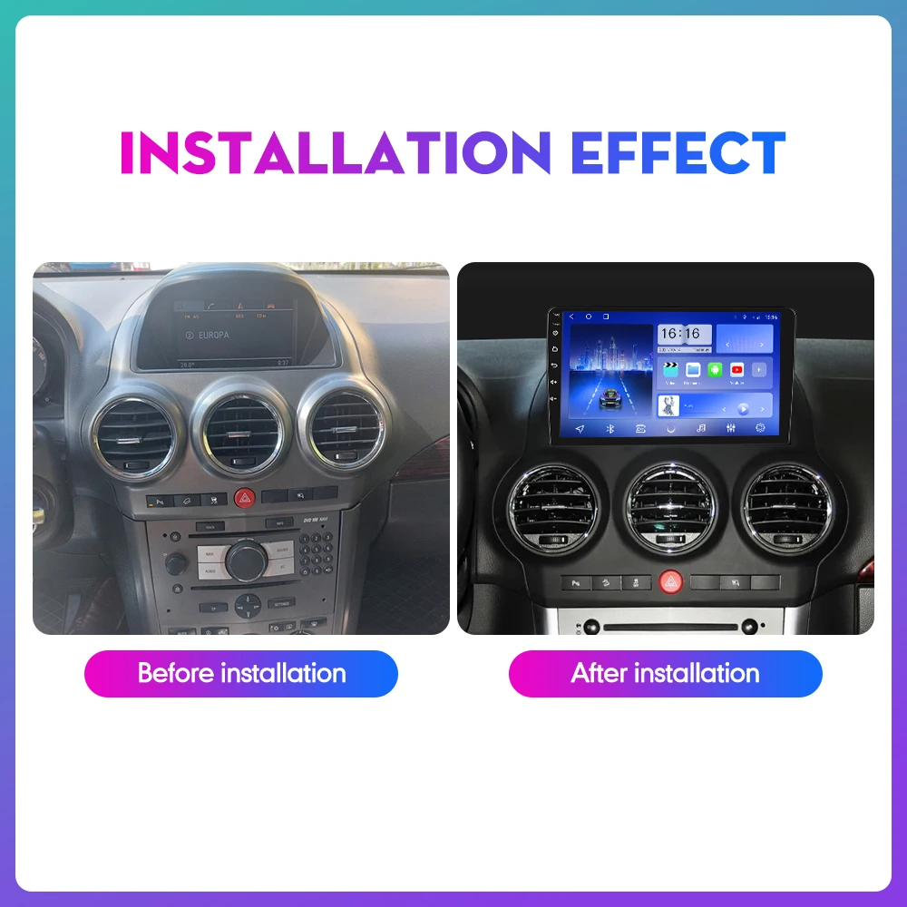 

9 Inch Car Radio For Opel Antara 2008-2012 2Din Android Octa Core Car Stereo DVD GPS Navigation Player QLED Screen Carplay
