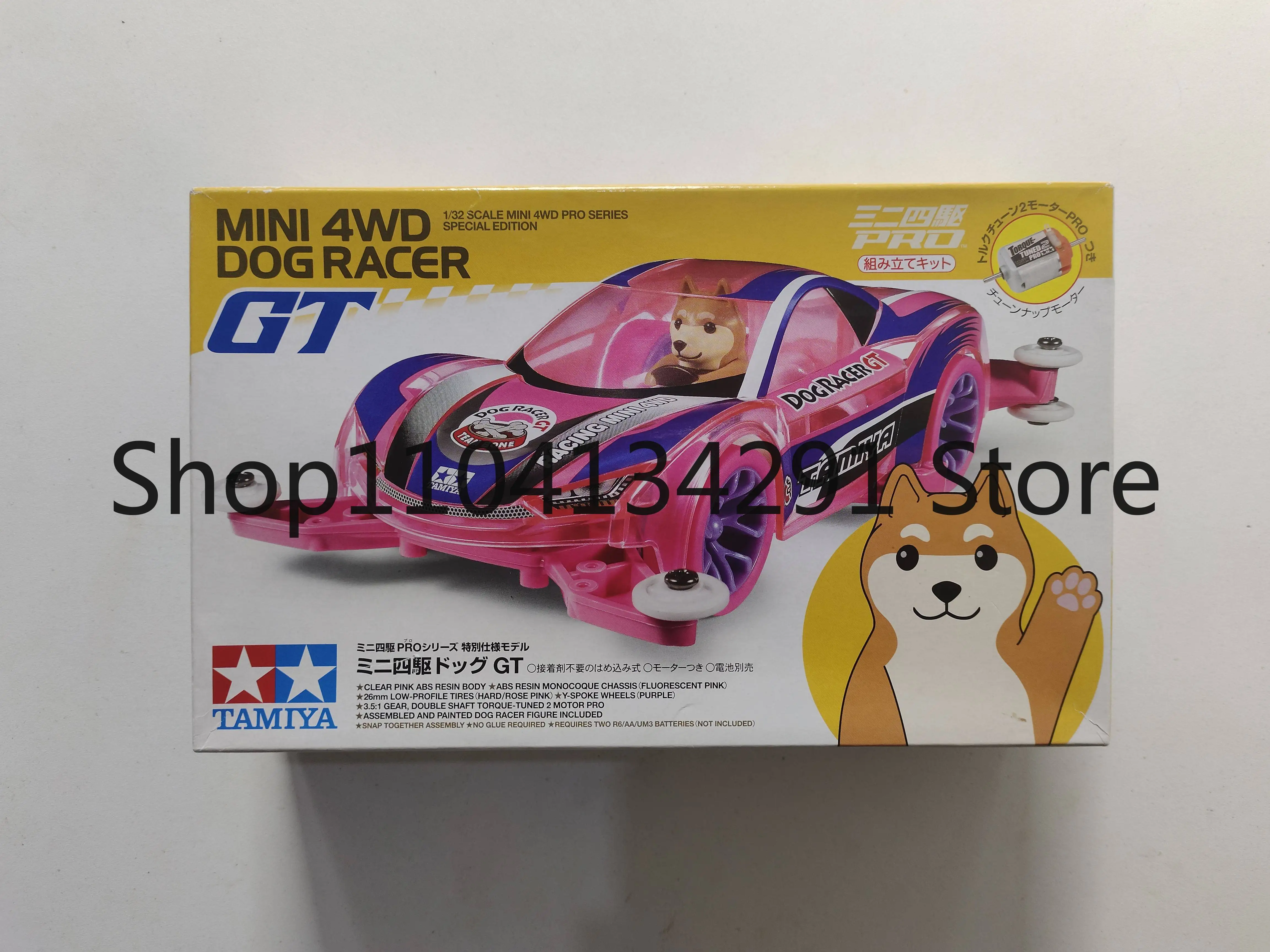 

Оригинальная модель автомобиля Tamiya 4WD 95366 Shiba Inu, розовый прозрачный кузов, шасси MA – игрушка, модель, коллекционный предмет, подарок на день рождения