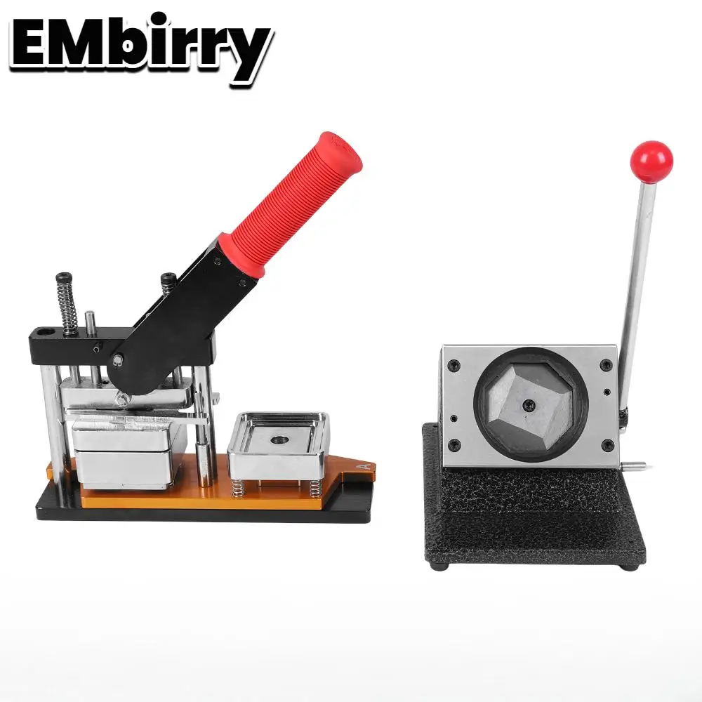 

50mm Square Photo Magnet Maker Machine with 100 Sets Materials DIY Fridge Maker Magnet Press Kit for Crafting Home Use Business