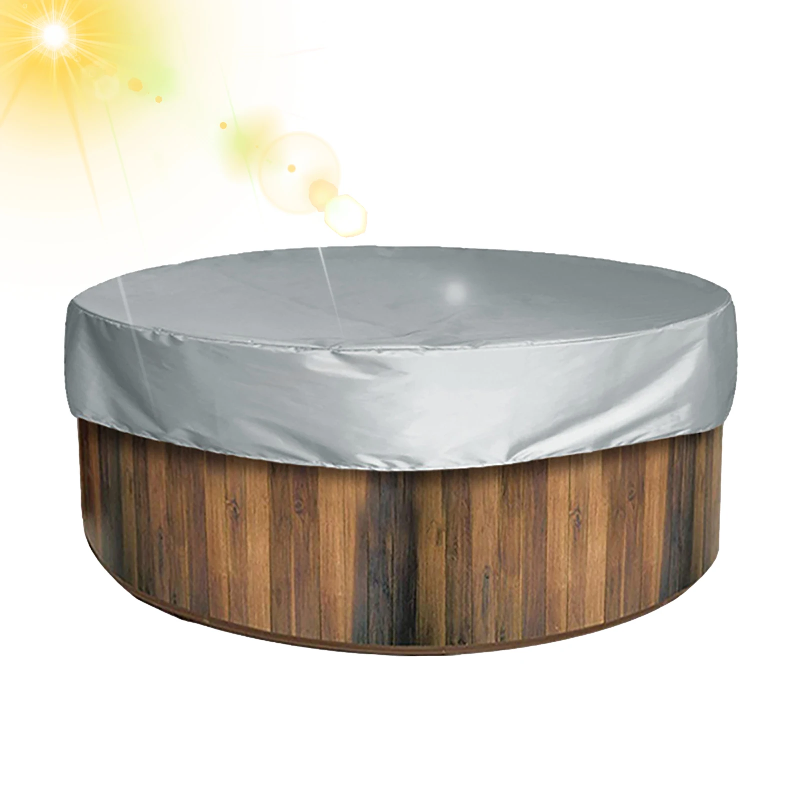 Hot Tub Cover Round Pool Cover Dustproof UV Resistant Swimming Pool Cover Outdoor Spa Protector Furniture Covers