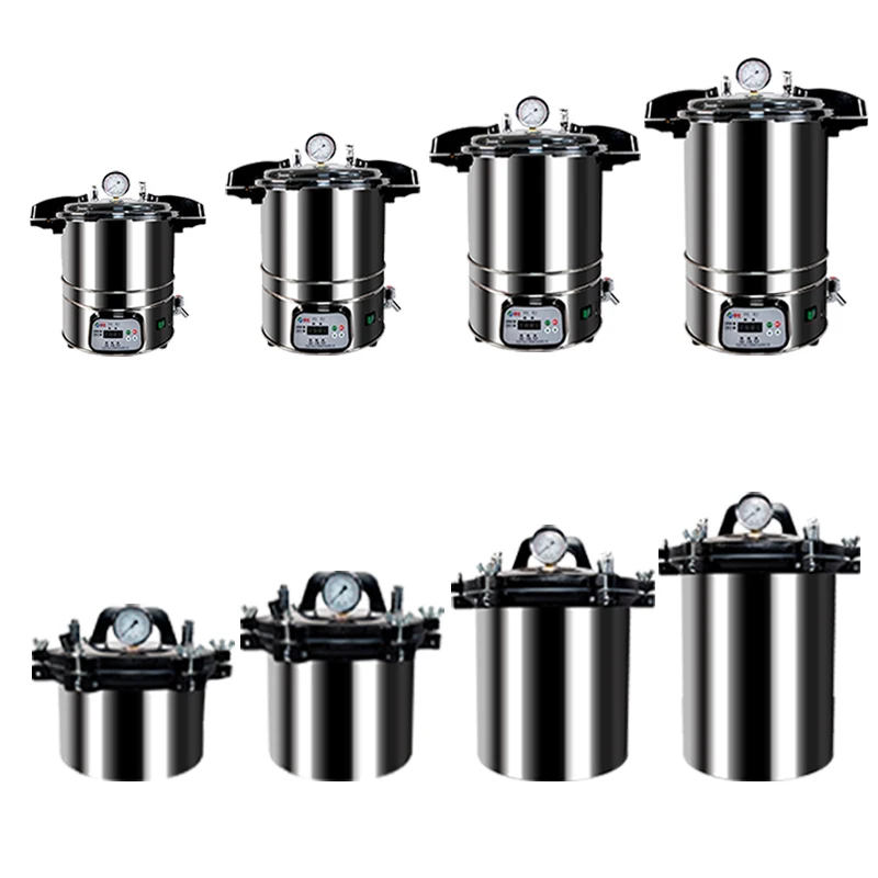 

25L Portable High Pressure Sterilizer Stainless steel Steam Sterilization Pot Automatic Sterilization Autoclave Pot