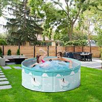 Foldable Pool Non Inflatable Pool Folding Tub Portable Kiddie Bathing Tub Wading Swimming Accessories For Outdoor Games Family