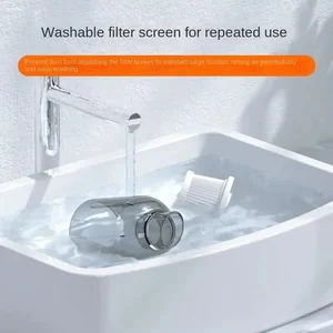 مكنسة كهربائية محمولة صغيرة لاسلكية للسيارة آلة تنظيف قوية أفضل 12 مكنسة كهربائية لتنظيف الأريكة - No5