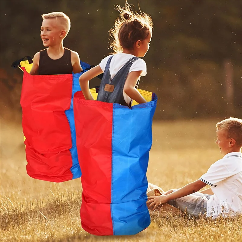 Novo jogo de corrida de saco de batata, jogo de corrida de saco de batata, corrida de 3 pernas adequado para adultos família gramado quintal jogo diurno