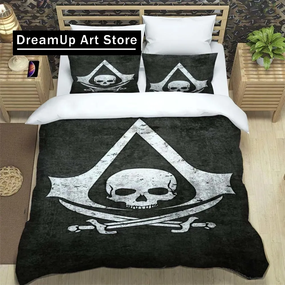 O-Order of Assassins Logo Sheets Quilt Covers Bedding Dormitory Sheets Three-piece Bedding Set Three-piece Soft Warm Bedding Set