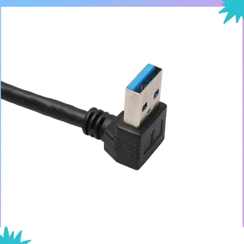 

ABZW 10X USB 3.0 Right Angle 90Degree Extension Cable Male To Female Adapter Cord, 20Cm