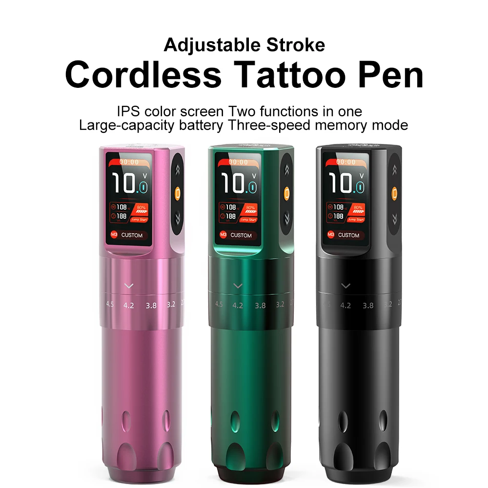 

2024 New Tumalab Wireless Rechargeable Tattoo Pen 2000mah Adjustable Stroke Tattoo Machine HYlab Tattoo Supplier