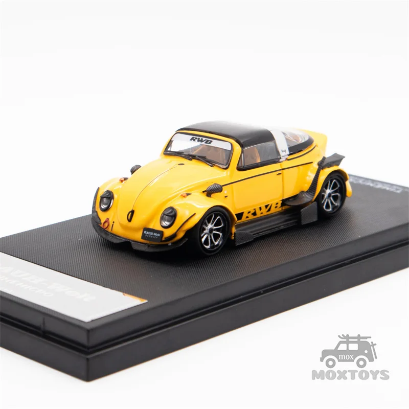 TIME MICRO 1:64 RWB -Beetle Yellow / Black Diecast Model Car