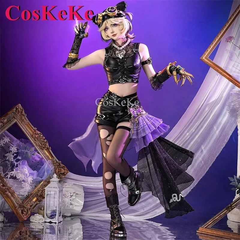 

CosKeKe Tracy Reznik/механический костюм для косплея, игра Identity V Lock Core, очаровательная униформа для девочек-призраков, одежда для ролевых игр