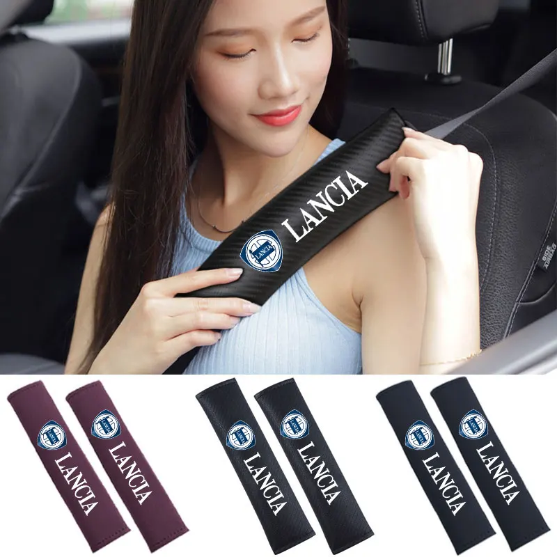 

Soft Seat Belt Cover Universal Auto Seat Belt Covers for Lancia ypsilon delta musa nera thema STRATOS Y Phedra Car Accessories
