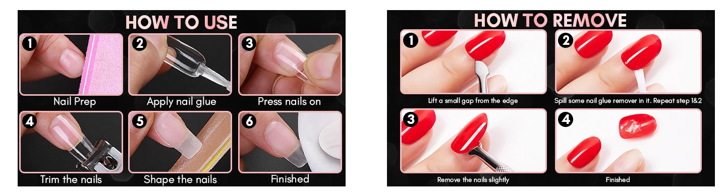 Makartt Künstliche Nagelspitzen 500 Stück Mandelform Vollabdeckung Gel-Spitzen Falsche Acrylnägel Stiletto Coffin Press-on Nägel Klar Natürlich – Detail 9