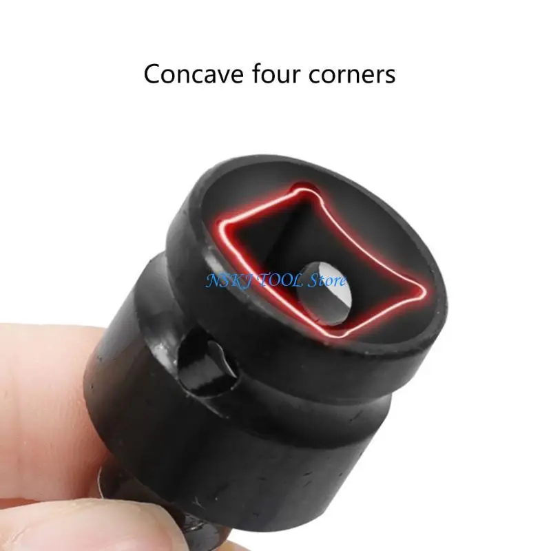 L8RC Impact Wrench Adapter 1/2 to 1/4 Bit Holder Socket Adapter Impact Wrench Attachment Bit for Ratchet Conversion Adapter