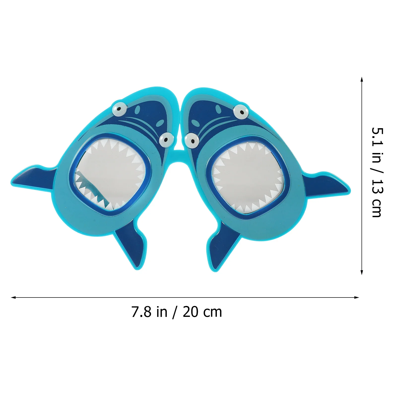نظارات القرش ديكورات هاواي لحفلات الزفاف، مستلزمات الشاطئ الممتعة للبالغين، نظارات شمسية استوائية، إكسسوارات نظارات القرش
